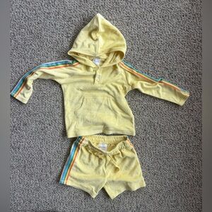 Hanna Andersson Terrycloth Yellow Outfit